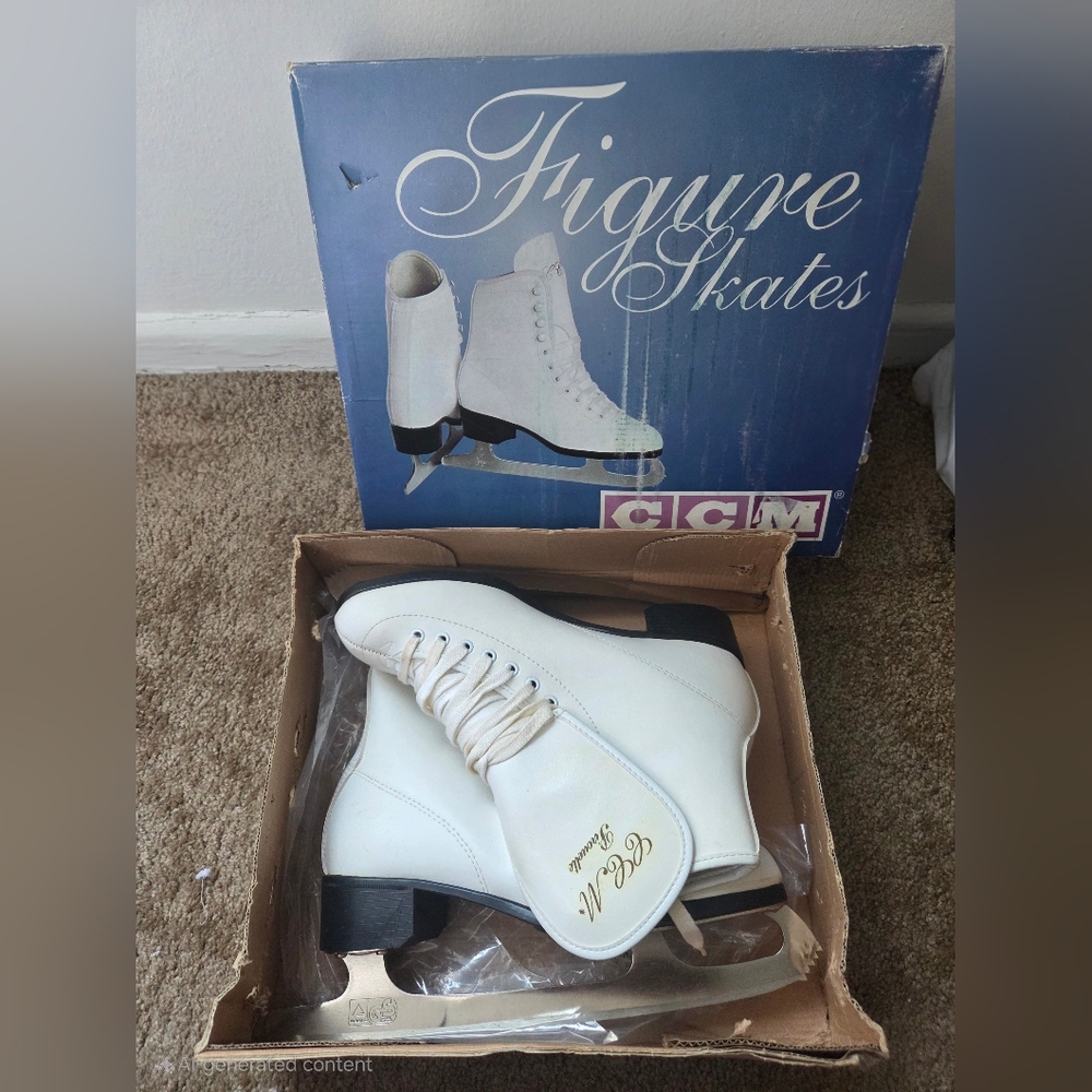 CCM Classic White Ice Skates - BRAND NEW*